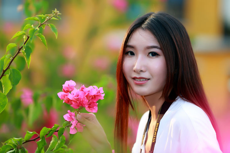 晚秋时分的清纯可爱美女  第15张