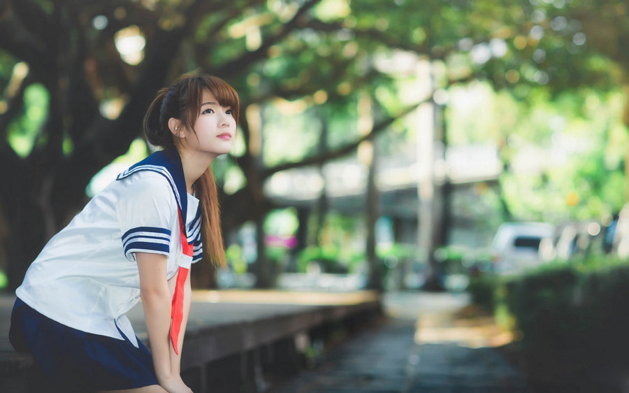 学生妹制服清纯甜美照  第7张