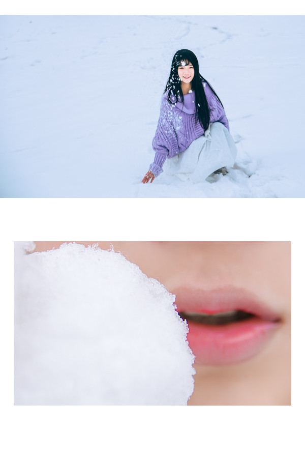 雪地清纯妹子私房照  第3张