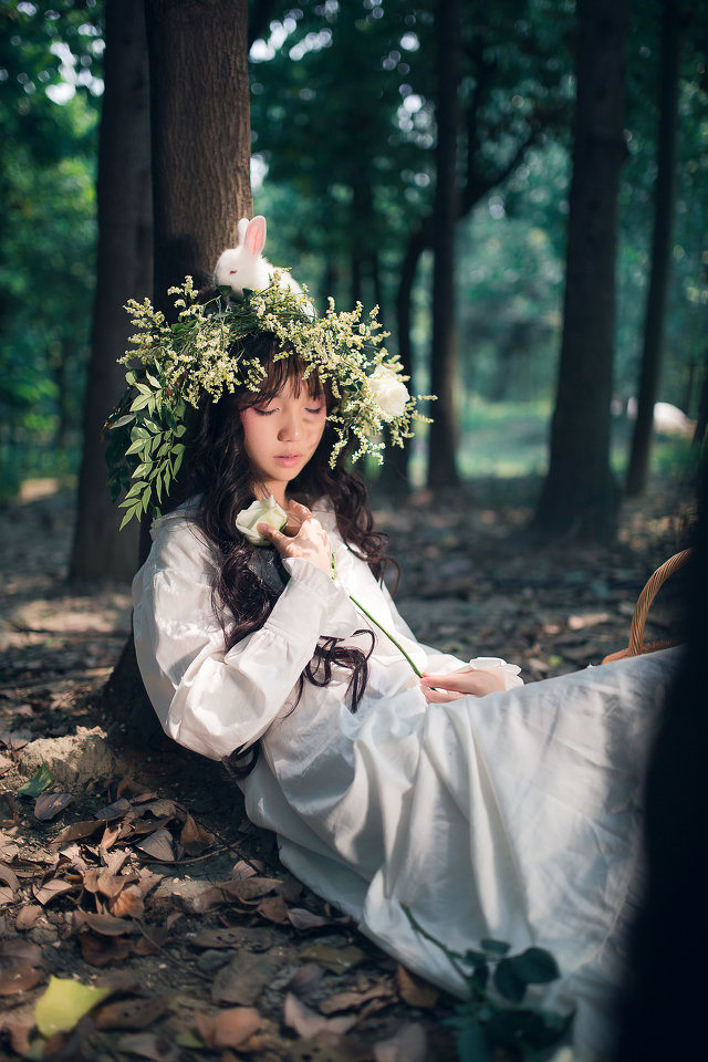 绿野森林的长裙女子  第5张